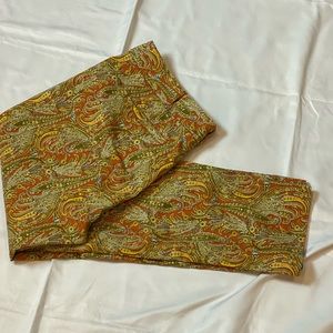 NWOT Anthro Cartonnier paisley print ankle pants
